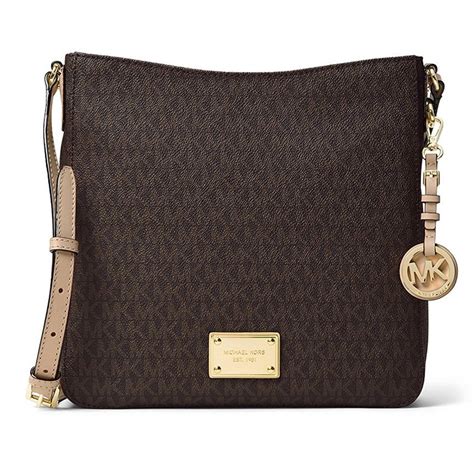 michael kors jet set logo messenger bag|bandolera jet set Michael Kors.